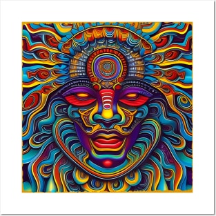 New World Gods (27) - Mesoamerican Inspired Psychedelic Art Posters and Art